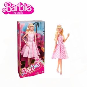 Barbie The Movie Doll Pink Gingham Dress Margot Robbie Collectible 2023